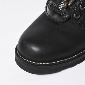 極美品 CHROME HEARTS クロムハーツ × WESCO ウエスコ FIREMAN CENTER ZIP ファイヤーマンブーツ サイズ8 1/2E ブラック 中古 4a009092
