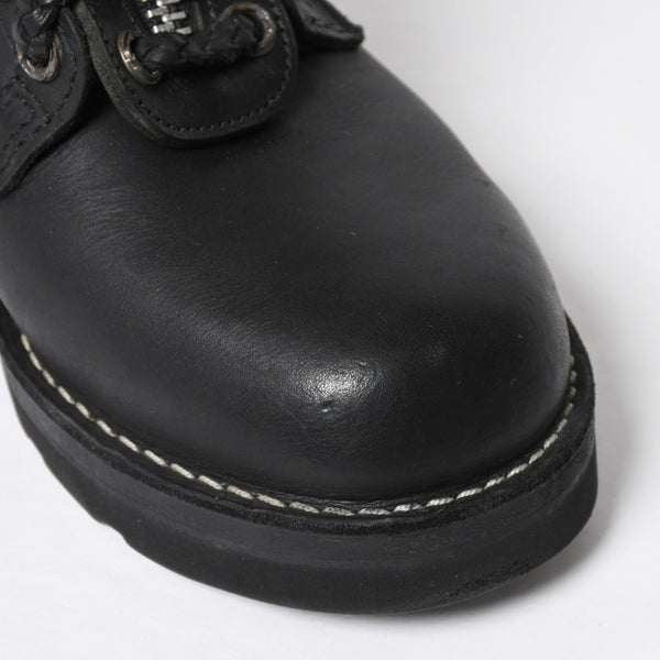 極美品 CHROME HEARTS クロムハーツ × WESCO ウエスコ FIREMAN CENTER ZIP ファイヤーマンブーツ サイズ8 1/2E ブラック 中古 4a009092