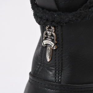極美品 CHROME HEARTS クロムハーツ × WESCO ウエスコ FIREMAN CENTER ZIP ファイヤーマンブーツ サイズ8 1/2E ブラック 中古 4a009092