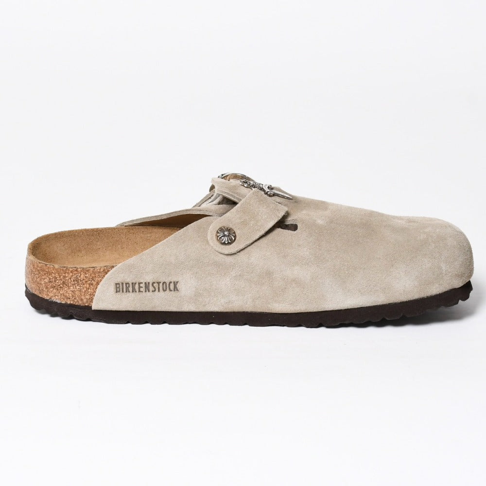 New and unused CHROME HEARTS × BIRKENSTOCK BOSTON Boston Mule Size 44 Gunslinger Used 4a009116