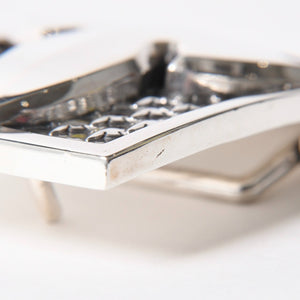 CHROME HEARTS クロムハーツ BUCKL MIL FLERKNEE フレアニー バックル 重量約224.25g 2007/.923刻印 シルバー923 美品 中古 4a008569
