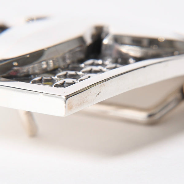 CHROME HEARTS クロムハーツ BUCKL MIL FLERKNEE フレアニー バックル 重量約224.25g 2007/.923刻印 シルバー923 美品 中古 4a008569