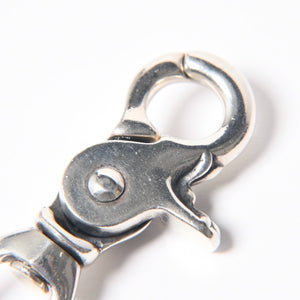 極美品 CHROME HEARTS クロムハーツ 2BALL LONG-S クロスボール ウォレットチェーン #2 2クリップ ロング 重量約211.3g 22ボール 中古 4a008855