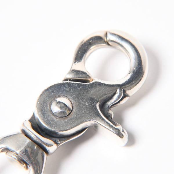 極美品 CHROME HEARTS クロムハーツ 2BALL LONG-S クロスボール ウォレットチェーン #2 2クリップ ロング 重量約211.3g 22ボール 中古 4a008855