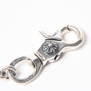 極美品 CHROME HEARTS クロムハーツ 2BALL LONG-S クロスボール ウォレットチェーン #2 2クリップ ロング 重量約211.3g 22ボール 中古 4a008855