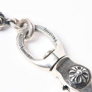 極美品 CHROME HEARTS クロムハーツ 2BALL LONG-S クロスボール ウォレットチェーン #2 2クリップ ロング 重量約211.3g 22ボール 中古 4a008855
