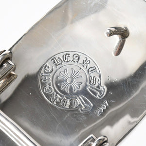 CHROME HEARTS クロムハーツ BUCKL MIL FLERKNEE フレアニー バックル 重量約224.25g 2007/.923刻印 シルバー923 美品 中古 4a008569