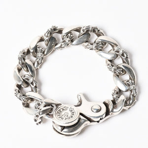 CHROME HEARTS 13LINK FNCY CHN LNK 13 links fancy chain bracelet Weight 124.28g Total length approx. 22cm Good condition Used 4a008568