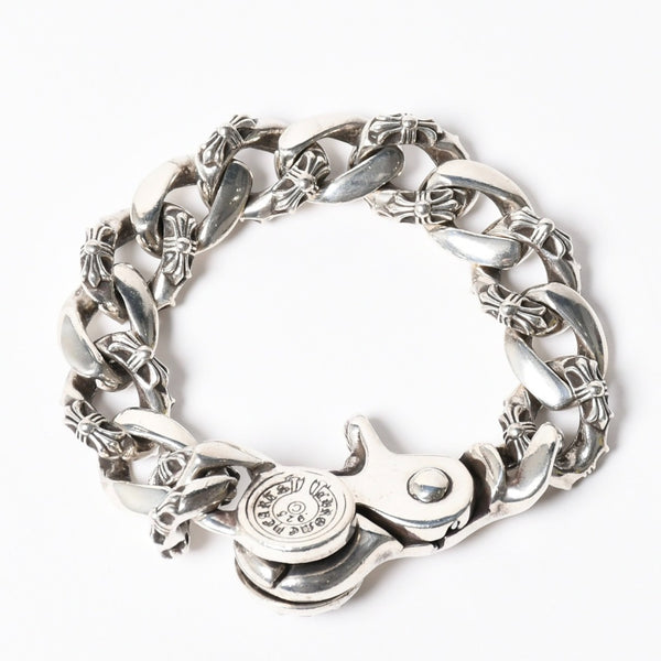 CHROME HEARTS 13LINK FNCY CHN LNK 13 links fancy chain bracelet Weight 124.28g Total length approx. 22cm Good condition Used 4a008568