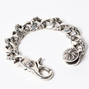 CHROME HEARTS 13LINK FNCY CHN LNK 13 links fancy chain bracelet Weight 124.28g Total length approx. 22cm Good condition Used 4a008568