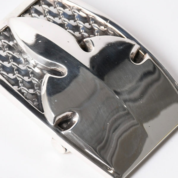 CHROME HEARTS クロムハーツ BUCKL MIL FLERKNEE フレアニー バックル 重量約224.25g 2007/.923刻印 シルバー923 美品 中古 4a008569