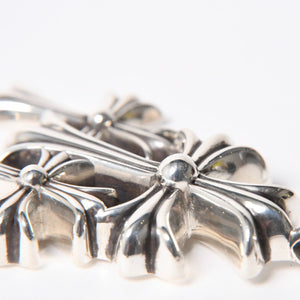極美品 CHROME HEARTS クロムハーツ トリプルクロス 3CH CRS SML 3CH クロス シルバーペンダントトップ シルバー 925 中古 4a008603