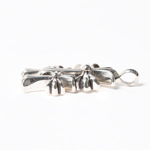 極美品 CHROME HEARTS クロムハーツ トリプルクロス 3CH CRS SML 3CH クロス シルバーペンダントトップ シルバー 925 中古 4a008603