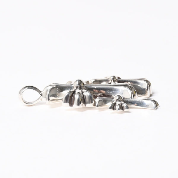 極美品 CHROME HEARTS クロムハーツ トリプルクロス 3CH CRS SML 3CH クロス シルバーペンダントトップ シルバー 925 中古 4a008603