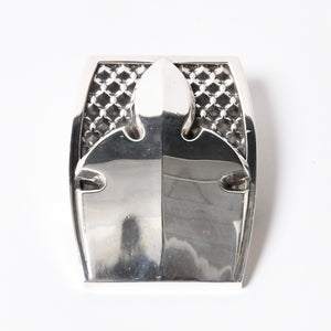 CHROME HEARTS クロムハーツ BUCKL MIL FLERKNEE フレアニー バックル 重量約224.25g 2007/.923刻印 シルバー923 美品 中古 4a008569