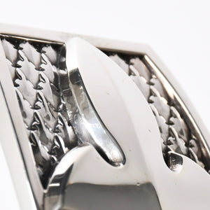 CHROME HEARTS クロムハーツ BUCKL MIL FLERKNEE フレアニー バックル 重量約224.25g 2007/.923刻印 シルバー923 美品 中古 4a008569