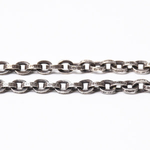 極美品 CHROME HEARTS クロムハーツ PAPER CHAIN 30INCH ペーパーチェーン ネックレス 30インチ 重量約47.6g シルバー925 中古 4a008857