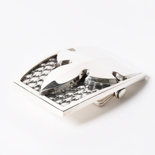 CHROME HEARTS クロムハーツ BUCKL MIL FLERKNEE フレアニー バックル 重量約224.25g 2007/.923刻印 シルバー923 美品 中古 4a008569