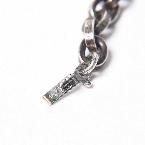 極美品 CHROME HEARTS クロムハーツ PAPER CHAIN 30INCH ペーパーチェーン ネックレス 30インチ 重量約47.6g シルバー925 中古 4a008857