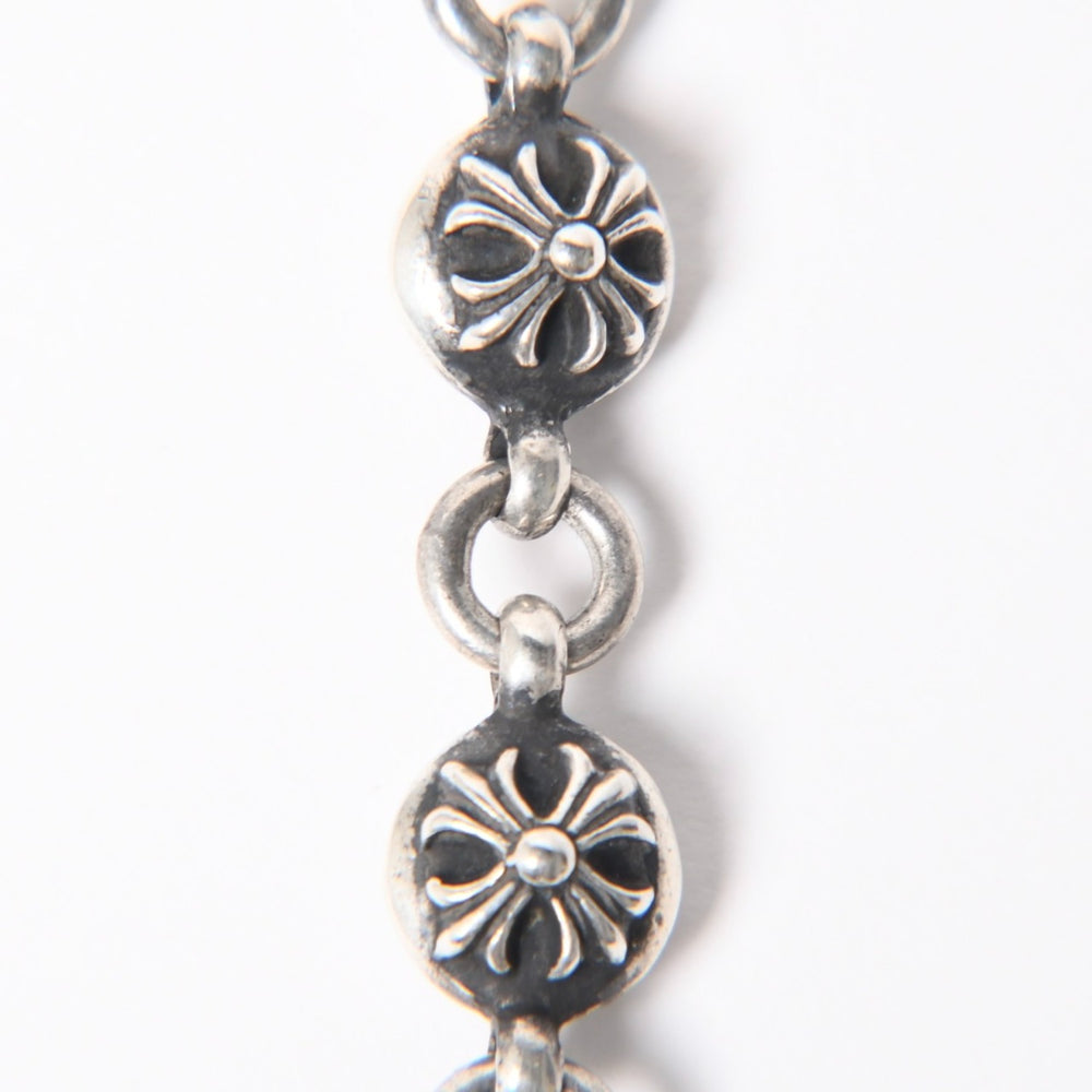 極美品 CHROME HEARTS クロムハーツ 2BALL LONG-S クロスボール ウォレットチェーン #2 2クリップ ロング 重量約211.3g 22ボール 中古 4a008855