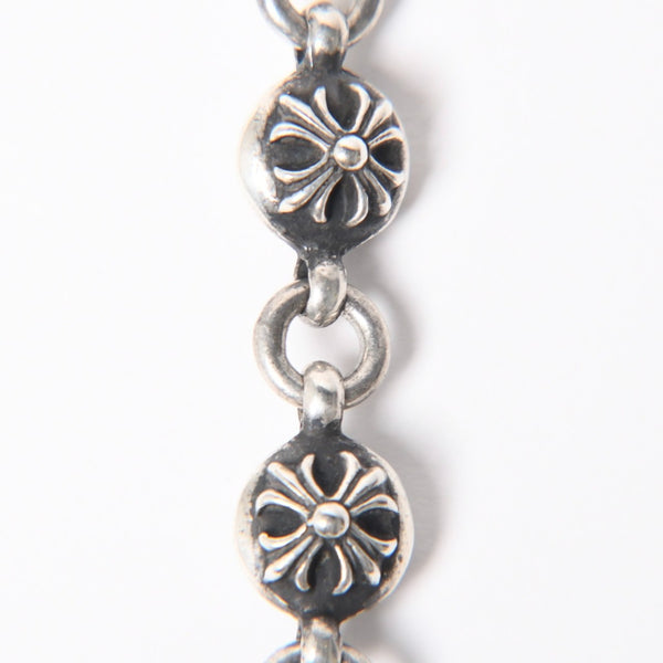 極美品 CHROME HEARTS クロムハーツ 2BALL LONG-S クロスボール ウォレットチェーン #2 2クリップ ロング 重量約211.3g 22ボール 中古 4a008855