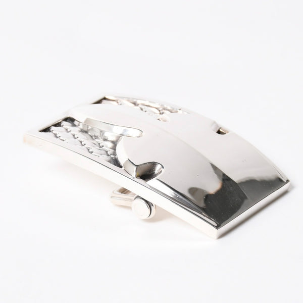 CHROME HEARTS クロムハーツ BUCKL MIL FLERKNEE フレアニー バックル 重量約224.25g 2007/.923刻印 シルバー923 美品 中古 4a008569