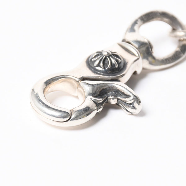極美品 CHROME HEARTS クロムハーツ 2BALL LONG-S クロスボール ウォレットチェーン #2 2クリップ ロング 重量約211.3g 22ボール 中古 4a008855