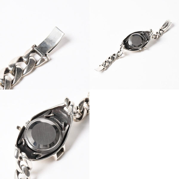 極美品 CHROME HEARTS クロムハーツ × ROLEX ロレックス オイスター パーペチュアル エアキング 腕時計 14000 重量195.74g AT SS 中古 4a008599