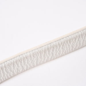 CHROME HEARTS クロムハーツ Horseshoe Revet Leather Belt Size 32 ベルト ホースシューリベット レザーベルト アイボリー シルバー金具 5個穴 美品 中古 4a008570