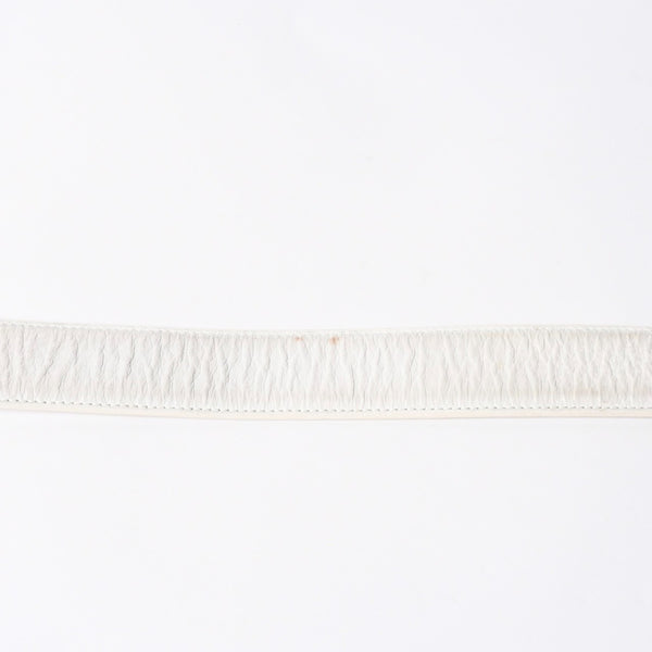 CHROME HEARTS クロムハーツ Horseshoe Revet Leather Belt Size 32 ベルト ホースシューリベット レザーベルト アイボリー シルバー金具 5個穴 美品 中古 4a008570