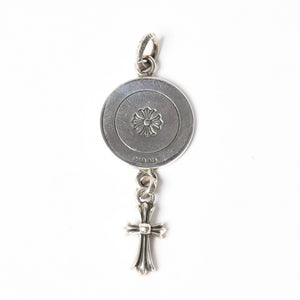 新品同様 CHROME HEARTS クロムハーツ V2 BABY FAT ANGEL MEDAL CHARM V2 ベイビーファット エンジェルメダルチャーム 重量約8.38g 中古 4a006144