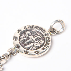 新品同様 CHROME HEARTS クロムハーツ V2 BABY FAT ANGEL MEDAL CHARM V2 ベイビーファット エンジェルメダルチャーム 重量約8.38g 中古 4a006144
