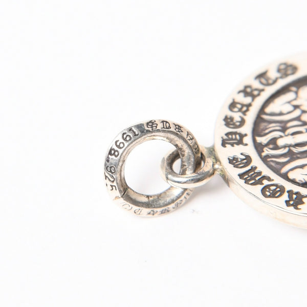 新品同様 CHROME HEARTS クロムハーツ V2 BABY FAT ANGEL MEDAL CHARM V2 ベイビーファット エンジェルメダルチャーム 重量約8.38g 中古 4a006144