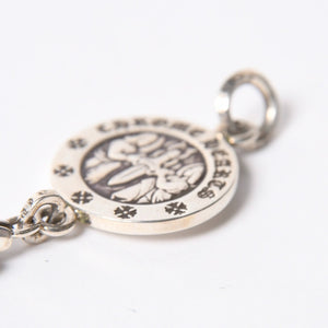 新品同様 CHROME HEARTS クロムハーツ V2 BABY FAT ANGEL MEDAL CHARM V2 ベイビーファット エンジェルメダルチャーム 重量約8.38g 中古 4a006144
