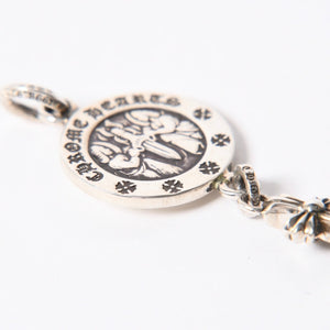 新品同様 CHROME HEARTS クロムハーツ V2 BABY FAT ANGEL MEDAL CHARM V2 ベイビーファット エンジェルメダルチャーム 重量約8.38g 中古 4a006144