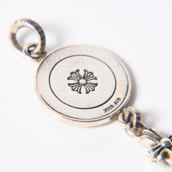新品同様 CHROME HEARTS クロムハーツ V2 BABY FAT ANGEL MEDAL CHARM V2 ベイビーファット エンジェルメダルチャーム 重量約8.38g 中古 4a006144