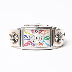 極美品 激レア CHROME HEARTS×フランクミュラー クロムハーツ 時計 1200SC COLOR DREAM ウォッチブレス 中古 4a008748