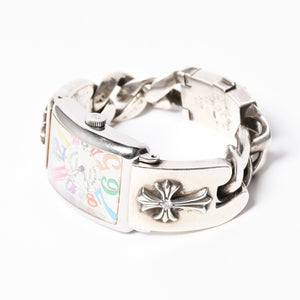 極美品 激レア CHROME HEARTS×フランクミュラー クロムハーツ 時計 1200SC COLOR DREAM ウォッチブレス 中古 4a008748