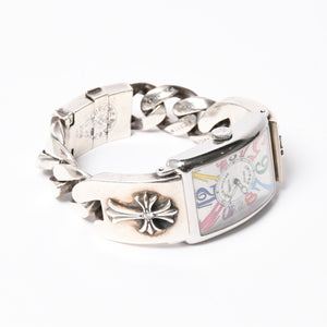 極美品 激レア CHROME HEARTS×フランクミュラー クロムハーツ 時計 1200SC COLOR DREAM ウォッチブレス 中古 4a008748