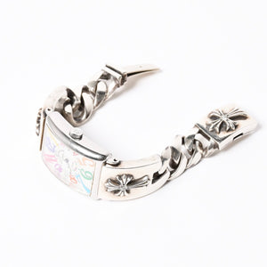 極美品 激レア CHROME HEARTS×フランクミュラー クロムハーツ 時計 1200SC COLOR DREAM ウォッチブレス 中古 4a008748