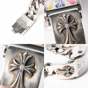 極美品 激レア CHROME HEARTS×フランクミュラー クロムハーツ 時計 1200SC COLOR DREAM ウォッチブレス 中古 4a008748
