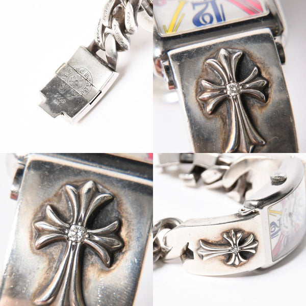 極美品 激レア CHROME HEARTS×フランクミュラー クロムハーツ 時計 1200SC COLOR DREAM ウォッチブレス 中古 4a008748