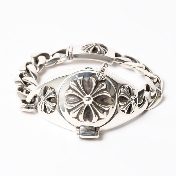 極美品 CHROME HEARTS クロムハーツ × ROLEX ロレックス オイスター パーペチュアル エアキング 腕時計 14000 重量195.74g AT SS 中古 4a008599
