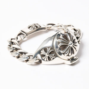 極美品 CHROME HEARTS クロムハーツ × ROLEX ロレックス オイスター パーペチュアル エアキング 腕時計 14000 重量195.74g AT SS 中古 4a008599