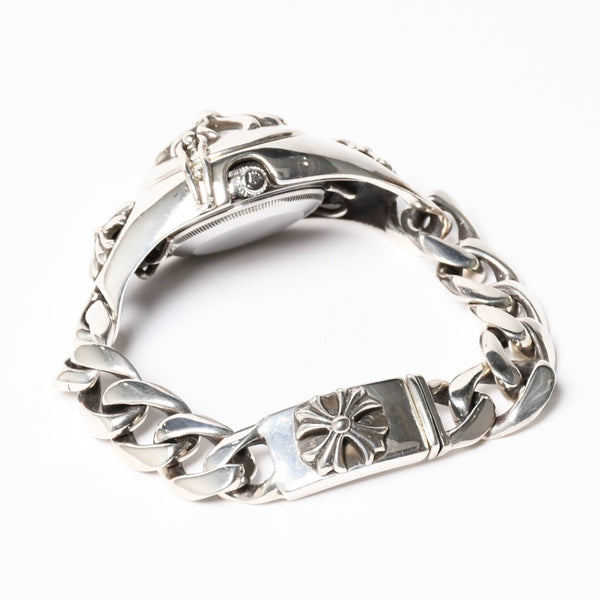 極美品 CHROME HEARTS クロムハーツ × ROLEX ロレックス オイスター パーペチュアル エアキング 腕時計 14000 重量195.74g AT SS 中古 4a008599