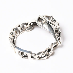 極美品 CHROME HEARTS クロムハーツ × ROLEX ロレックス オイスター パーペチュアル エアキング 腕時計 14000 重量195.74g AT SS 中古 4a008599