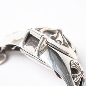 極美品 CHROME HEARTS クロムハーツ × ROLEX ロレックス オイスター パーペチュアル エアキング 腕時計 14000 重量195.74g AT SS 中古 4a008599