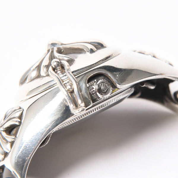 極美品 CHROME HEARTS クロムハーツ × ROLEX ロレックス オイスター パーペチュアル エアキング 腕時計 14000 重量195.74g AT SS 中古 4a008599