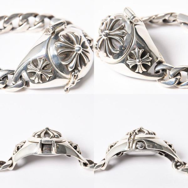極美品 CHROME HEARTS クロムハーツ × ROLEX ロレックス オイスター パーペチュアル エアキング 腕時計 14000 重量195.74g AT SS 中古 4a008599