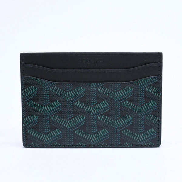 新品未使用品 GOYARD ゴヤール 2026年 限定 エバーグリーン ダークグリーン ブラック カードケース サン・シュルピス 中古 4a008853